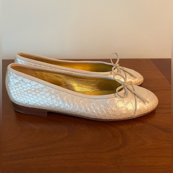 CHANEL Never Worn Leather Ballet Flats 36.5 US 6.5 - Picture 5 of 10